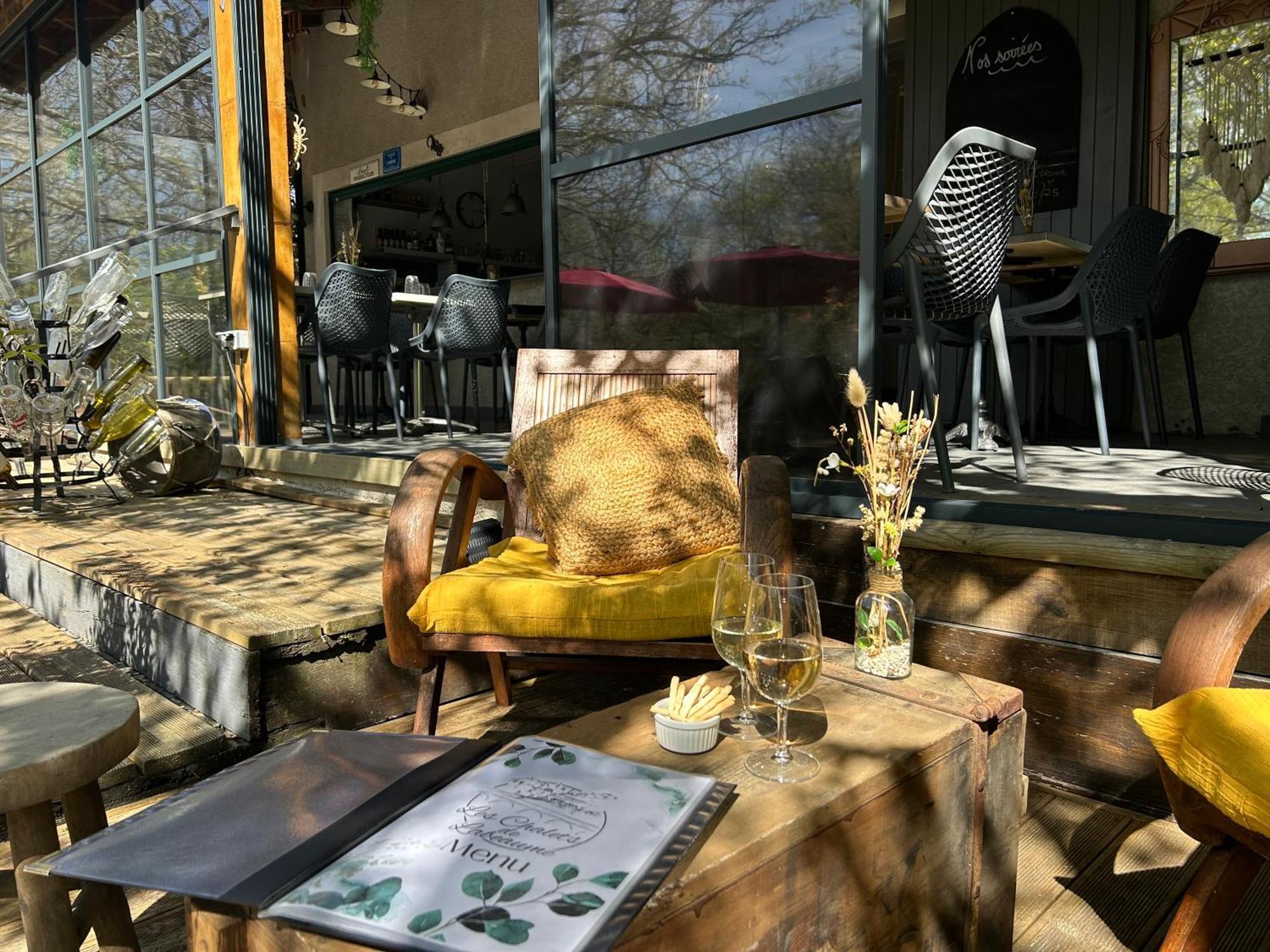 Les Chalets De Labeaume Exterior foto